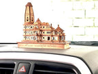 Awadh- Sri Ram Mandir Ayodhya Wood 3D Temple Model For Car/Home/Office/Shop And Gift Use, Ship From Holy Land Ayodhya India, Ram Mandir Mdoel (Pack Of 1), Brown