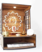 MANDIRAM SSI Fully Handmade beautyfull Small Wooden Home and Office Temple/Pooja Mandir Pooja ghar