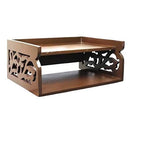 DECORASIA™ Beautiful Wooden Wall Temple for Home, Office and Multi Purpose Utility. (safron)