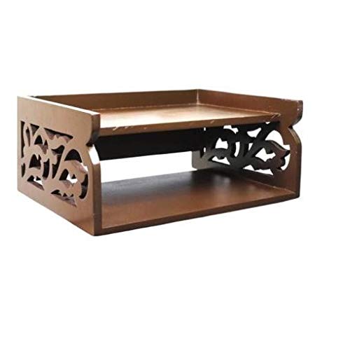 DECORASIA™ Beautiful Wooden Wall Temple for Home, Office and Multi Purpose Utility. (safron)