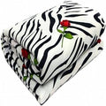 WONDERLOOK 100% Super Soft Reversible Design Dohar I AC Blanket I Blanket for All Season I Gifting (Double, White - Zebra)