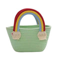 BEAUTIFUL HOMMIES Attractive Hand Bag | Large Tote Bag | Summer & Beach Bag | Bamboo & Jute Boho Bag | Handmade Sling Bag (Green)