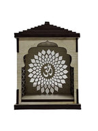 Attractive Craft Store MDF Temple for Car Dashboard & Home Decor | Traditional Wooden Mandir for Idols and Decorative Spiritual Altar | White | Pack of 3