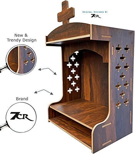 7CR Christian Temple Engineered Wood Home Temple Spritual Holy Catholic Temple with Bible Space for Prayer (Height: 48, DIY(Do-It-Yourself))