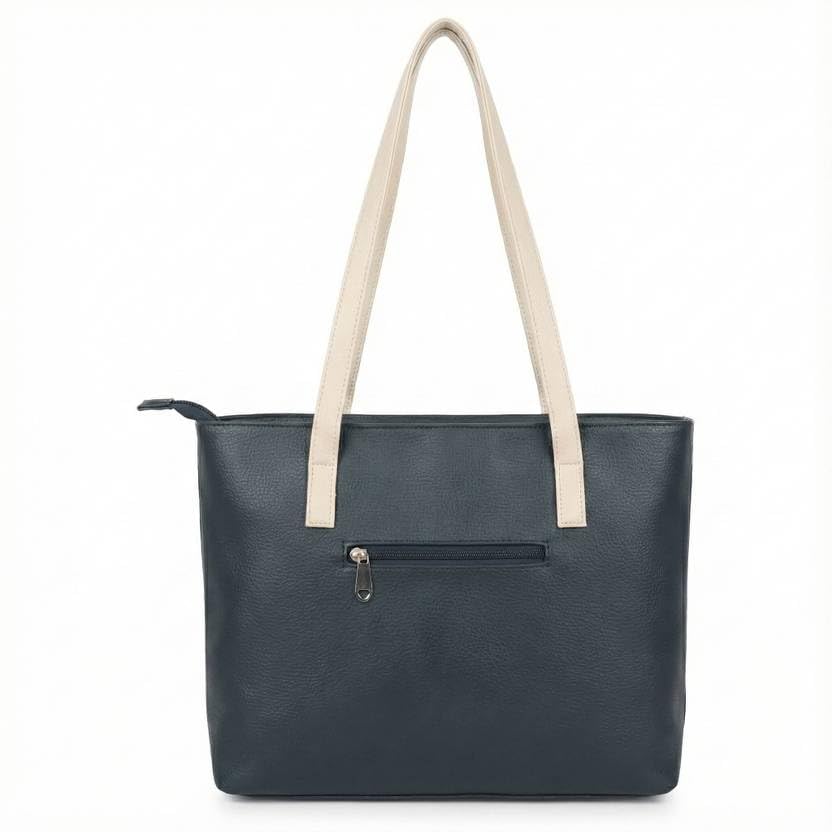 Nexeura Women’s Stylish Handbag | Premium PU Leather Tote Bag for Women | Large Capacity Shoulder Bag for Office, College & Daily Use (GREEN,WHITE)