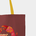 The Purple Tree Cute Crab Tote Bag witH for Women - 1 Pc, Woman Tote Bag, Eco Friendly Tote, Underwater Theme Bags, Gifts For Women