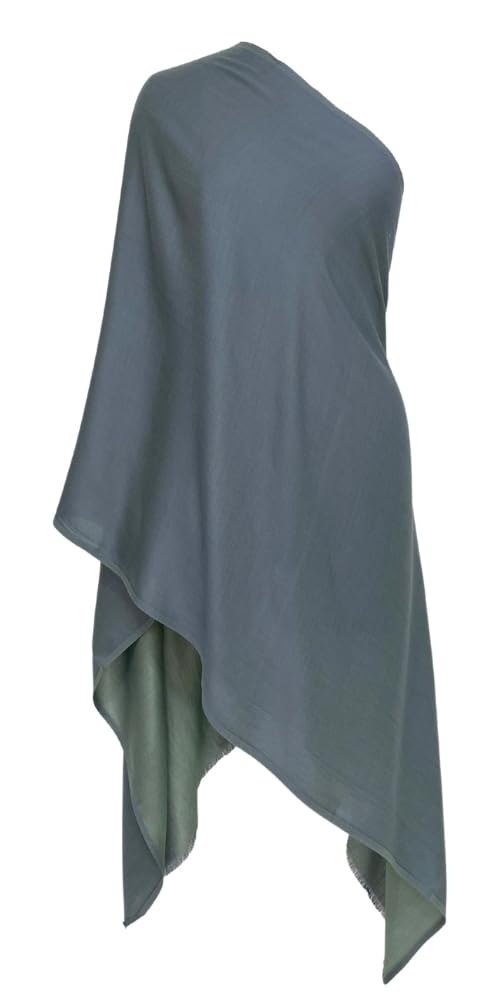 Hastakrutam Reversible Pashmina Silk Stole (Moss Green)