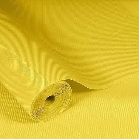 GripEasy Ethylene Vinyl Acetate Multipurpose Shelf Liner Mat Roll Solid 50 Cm X 5 M for Kitchen Drawer, Cupboard, Dining, Almirah (Diamond Texture Yellow) Kafalo