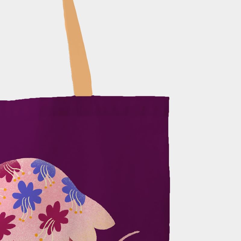 The Purple Tree Jellyfish Art Tote Bag witH for Women - 1 Pc, Woman Tote Bag, Eco Friendly Tote, Underwater Theme Bags, Gifts For Women
