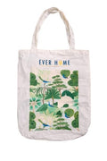 EVER HOME 100% Cotton Reusable Tote Bags | Outer Pocket, Utility Tote bags for Shopping/Grocery Bag & Daily use(Size 45x35x15 cm) (1, Multi5)