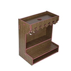 COMERT Handmade Beautiful Wooden Temple/Puja Mandir/Wall Hanging and Table Top Home Mandir Temple /Home Decor Beautiful Wooden Temple with LED Light-528