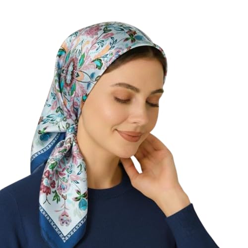 Wirkqeez Women Floral Scarf Soft Elegant Printed Stole, Lightweight Fashion Wrap Shawl for Summer, Winter and All Season