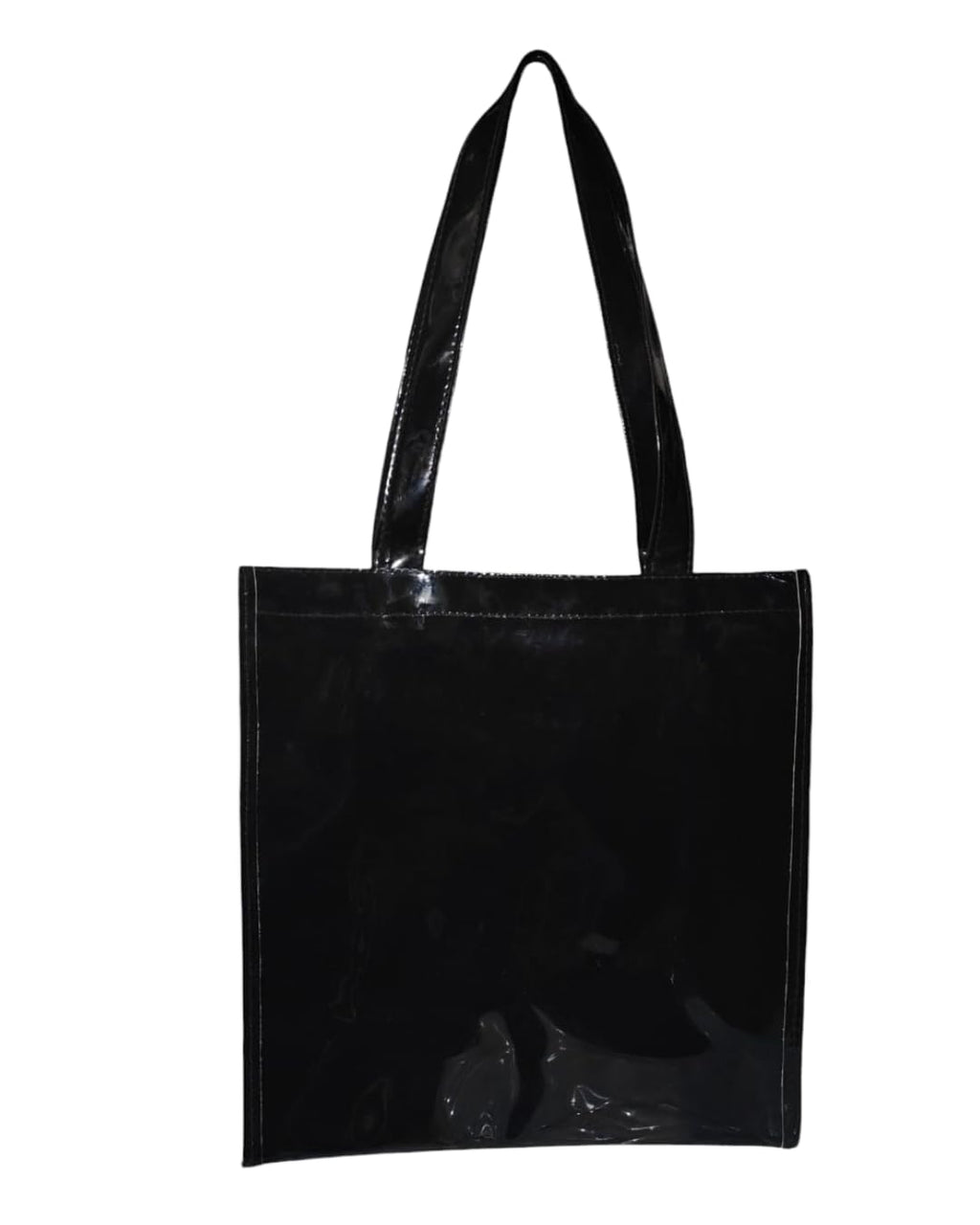 SEA MOUNT London Women’s Black Tote Bag with Bow | Stylish Shoulder Handbag | Premium PU Leather Shopper Bag