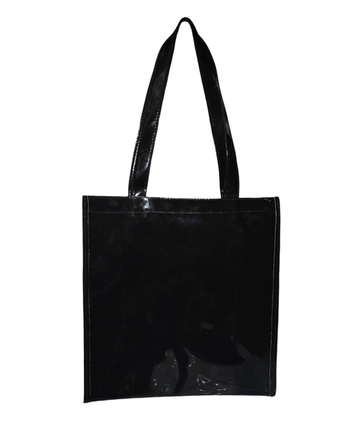 SEA MOUNT London Women’s Black Tote Bag with Bow | Stylish Shoulder Handbag | Premium PU Leather Shopper Bag