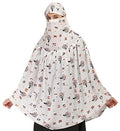 7 season's Cotton Long Scarf Cum Mask Universal Size Usable for vehicle Driver for sunlight UV protection White Printed Design For Girl & Women (ABCD - L)