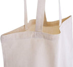 ECHSRT Pack of 2 | 4 | 6 15x16 | Natural Cotton Bags | Cotton Tote Bags | Cotton Canvas Bag | Reusable 100% Eco-Friendly | Shopping, Grocery, Office, Sundry Use (Pack of 6)
