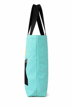 THE SACK CO. Large Canvas Tote Bag for Women, Tote Handbags for Women with Zipper & for College, Shopping, Office (tsc-Cat-flower-)