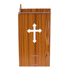 Lexical Wooden Readymade Wall Hanging Puja Temple for Home God Stand for Pooja Room Mandir Wood Devghar Stand for Office and Shop Lexical-450