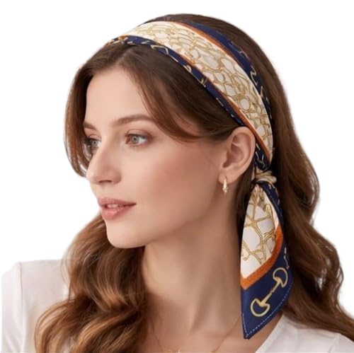 Wirkqeez Silk Head Scarf for Women – Luxury Satin Silk Hair Scarf, Soft Bandana Wrap for Sleeping, Hair Protection & Styling (Multicolor)