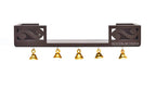 WOOD KARTINDIA Wall Mount Temple for Home,Wooden Home Temple/Wall Shelf/Pooja Mandir/Pooja Stand/Wooden Mandir/Devghar/Devara/Multipurpose Shelf (Brown2)