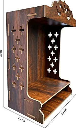 7CR Classy Pooja Temple (WB) Engineered Wood Home Temple (Height: 48, DIY(Do-It-Yourself))