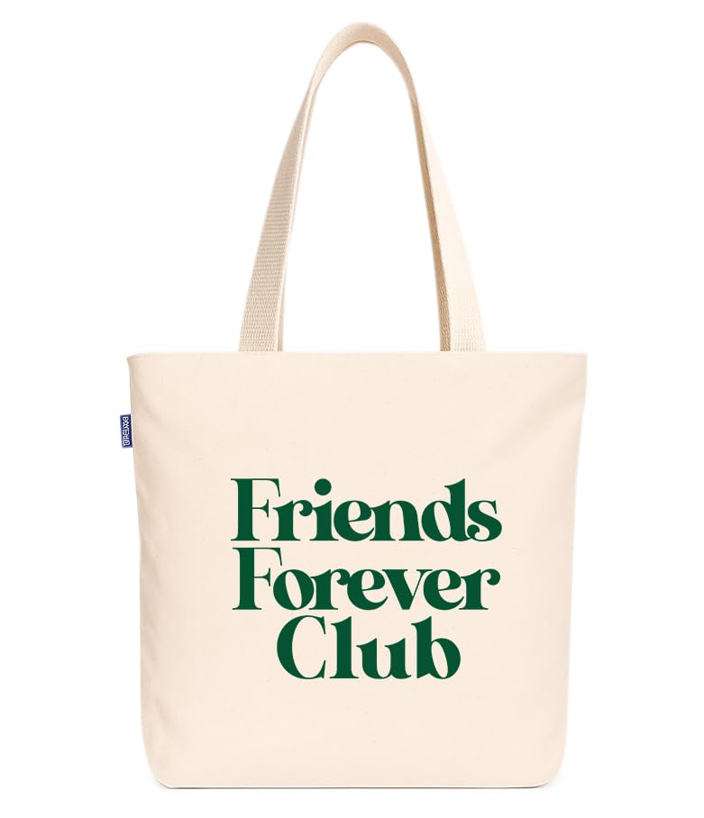 Econest Premium Canvas Tote Bags for Women with zip closer | unique tote bag for Girls, 100% Organic Cotton Tote bag | beach | gift | office, school & Daily Usable strong handbag (QUEEN 78)