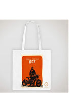 TAJNAN Reusable Tote Bags|100% Organic Cotton Grocery Bag|Eco-Friendly, Multi-Purpose Bag|Sturdy Canvas Bag with 15kgs Capacity | Multiple Stylish Designs,Pack of 1(KGF2 Bag)