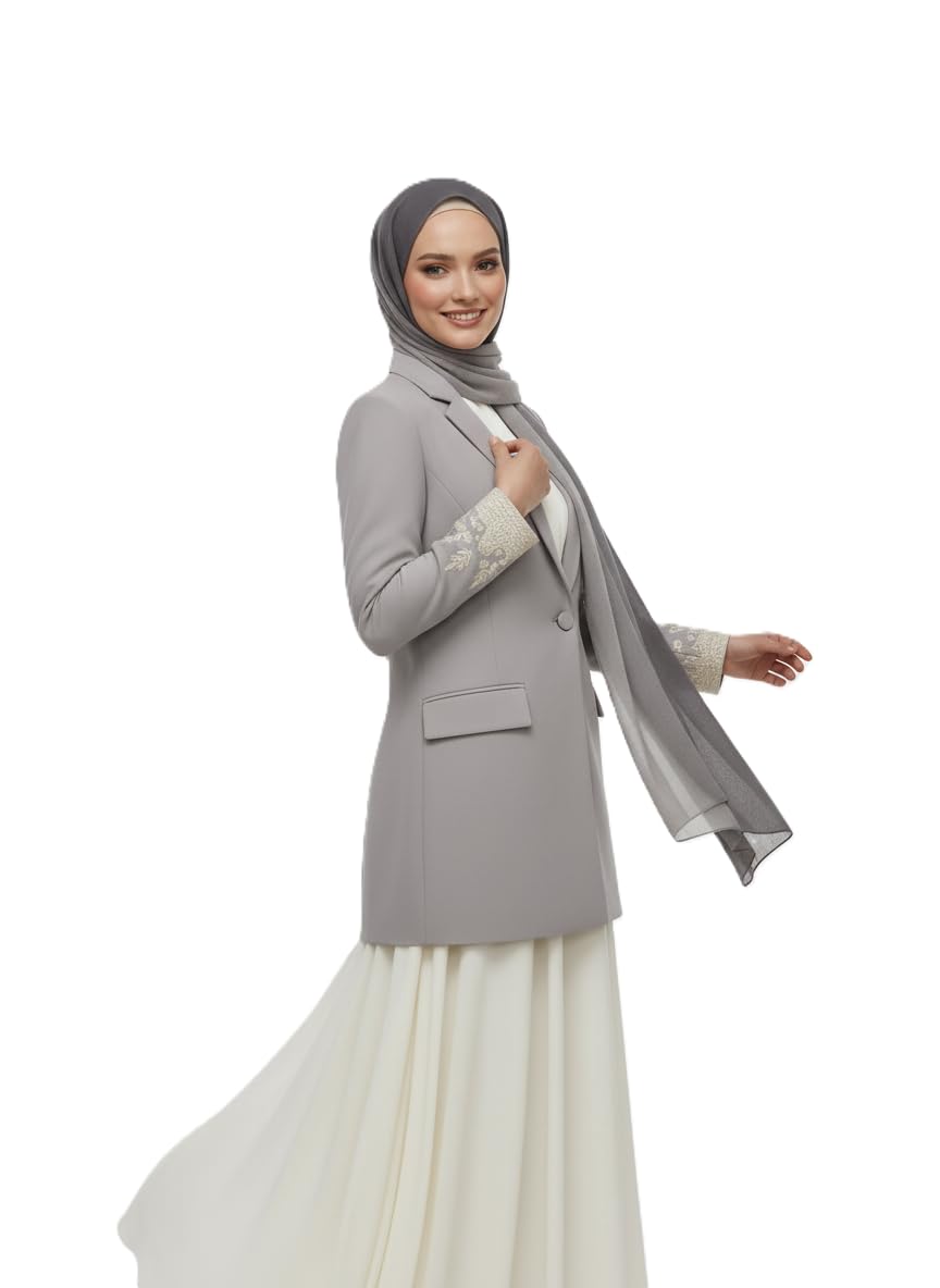 SAHIL SCARF Women Hijab Scarf 180x70cm Chiffon Georgette Lightweight Soft Fabric Easy to Drape with Burqah Abaya and Modest Dress