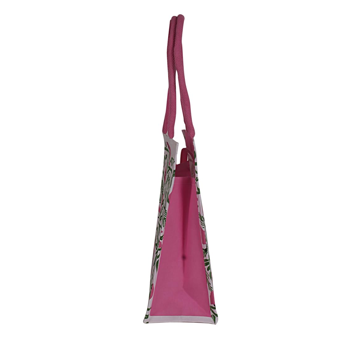Sangeetha Bag Tote Bag | Canvas Cotton | Reusable Shoulder Bag for Shopping, Office and Daily Use (Pink)