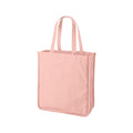 Canvas Tote Bag for Adults, 37x42x14 CM, 100% Cotton, Reusable (Pink)