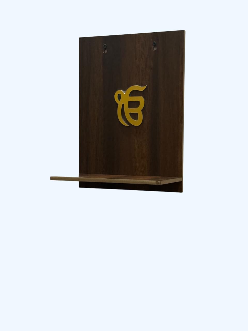 Sikh Wall Mounted Wooden Temple - Puja Mandir for Wall Hanging