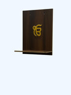 Sikh Wall Mounted Wooden Temple - Puja Mandir for Wall Hanging