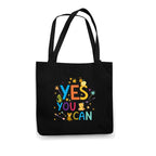 Theyayacafe Printed Cotton Black Tote Bag, Multipurpose Bag, Lightweight