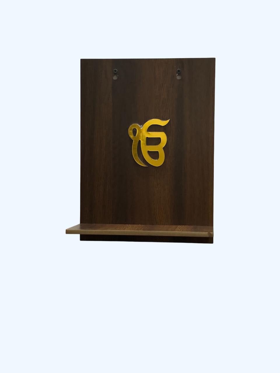 Sikh Wall Mounted Wooden Temple - Puja Mandir for Wall Hanging