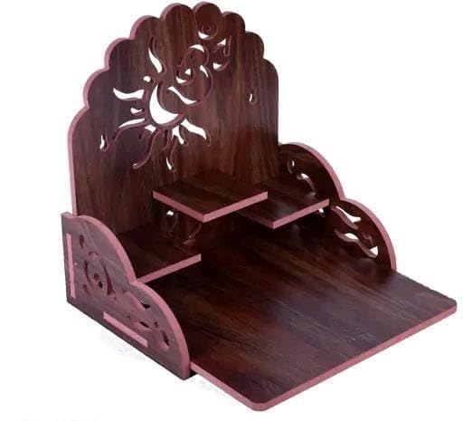 MAHAK MUSKAN ENTERPRISES-Handcrafted Wooden Home and Office Temple | Elegant Pooja Mandir | Decorative Altar for Spiritual Worship