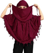 Jazelora Pure Cotton Soft & Breathable Sun Protection Scarf For Women Plain Scaff| Universal Size | For Girl & Women (rani)