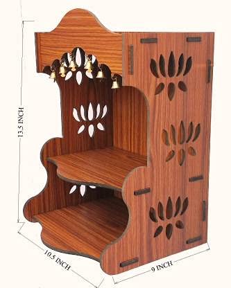 MANDIRAM SSI Fully Handmade Beautiful Wooden Home and Office Temple
