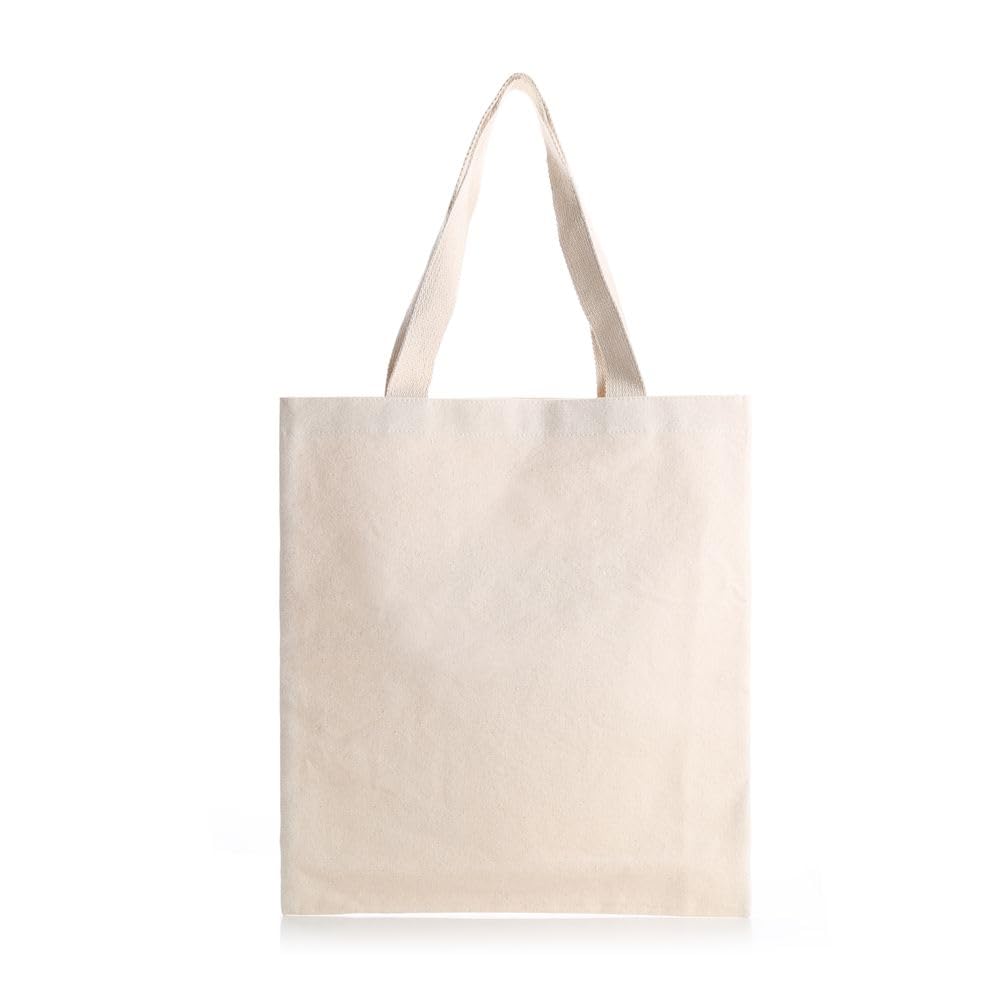Urban Eco Canvas Tote Bags, Multi-purpose,Plain Cotton Bag,Ecofriendly,Reusable,Ideal for Gift, DIY activities, Summer Vacation Camp, Fabric Painting Classes,Pack of 10