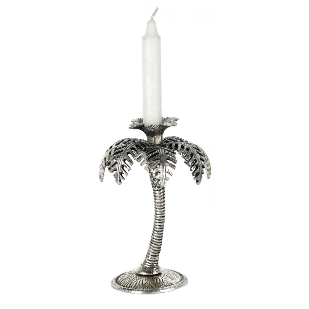 KridayKraft Metal (Palm) Khajur Candle Holder for Home Hotal Decor Candle Stand Tree Statue for Candle Light Dinner & Dining Table Decorative Showpiece for Decoration & Gift Purpose
