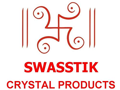 Swasstik Crystal Products Natural 500 Petals Vastu Crystal Tree, Golden Wire, 10-12 Inches for Positive Energy, Prosperity, Peace, Good Luck, Abundance. (7 Cahkara, 500 Beads)