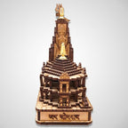 A&S Ventures Authentic Wooden Somnath Temple Model - Handcrafted for Home Pooja, Temple, and Gifting | Mahashivratri Special Design