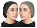 PAROPKAR Women Hijab Undercap Hijab Scarf For Muslim Women Under Scarf Hijab Cap Solid Colour Hijab Tube Unisex Stretch Dreadlocks Tube Neck Gaiter & Neck Warmern Bandana (Black Olive)