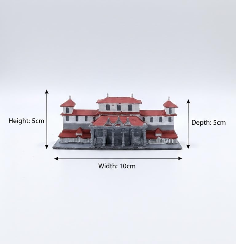 TinkerPit 3D Printed Dharmastala Manjunatha Swamy Temple Miniature Model for Home Pooja, Office Decor, Meditation Spaces, Spiritual Gifting