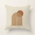 CIDIZY Modern Printed Jute Cushion Cover 16 Inch X 16 Inch, Set of 5, Multicolour