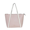 The Gusto Aza - Premium Vegan Leather Tote Bag For Women With Grained Texture|Medium Size Stylish Hand Bag/Shoulder Bag, Fits Upto 14 Laptop, Pink