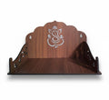 Bindian Wooden Home Temple/Mandir for Wall | Ganesha Motif | Pre-Laminated 4.2mm MDF | Pooja Mandap for Wall Mount & Table Top | Ideal for Small Spaces