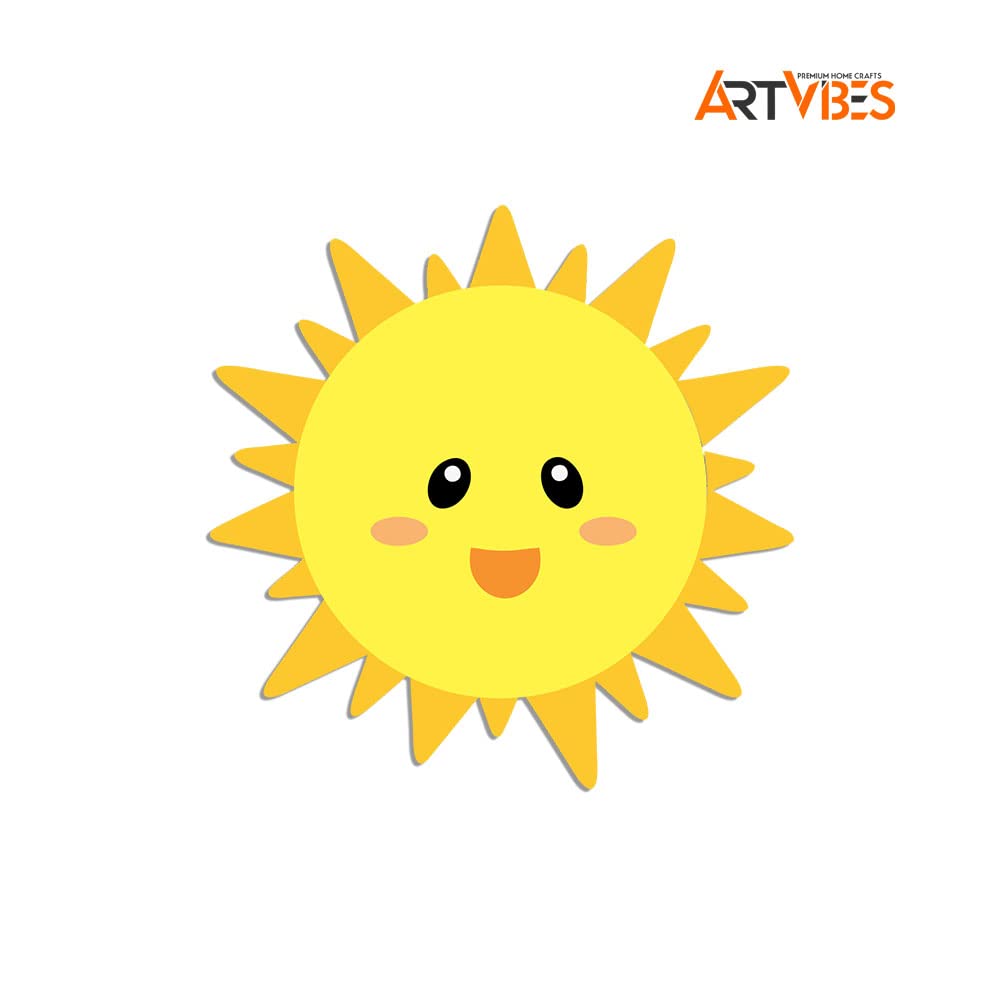 Artvibes Fridge Magnet Sun Decorative Item for Refrigerator|Almirah|Washing Machine(RM_7042)