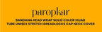 PAROPKAR Women Hijab Undercap Hijab Scarf For Muslim Women Under Scarf Hijab Cap Solid Colour Hijab Tube Unisex Stretch Dreadlocks Tube Neck Gaiter & Neck Warmern Bandana (Black Peach White)