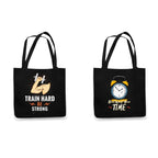 TheYaYaCafe Cotton Printed Tote Bag combo of 2|Multipurpose bags| Reusable Bags |Lightweight|Eco-friendly Grocery Bags