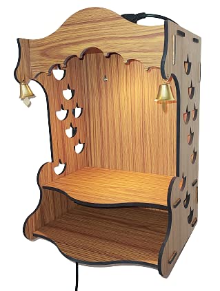 mandiram SSI Fully Handmade Beautiful Small Wooden Home and Office Temple/Pooja Mandirs